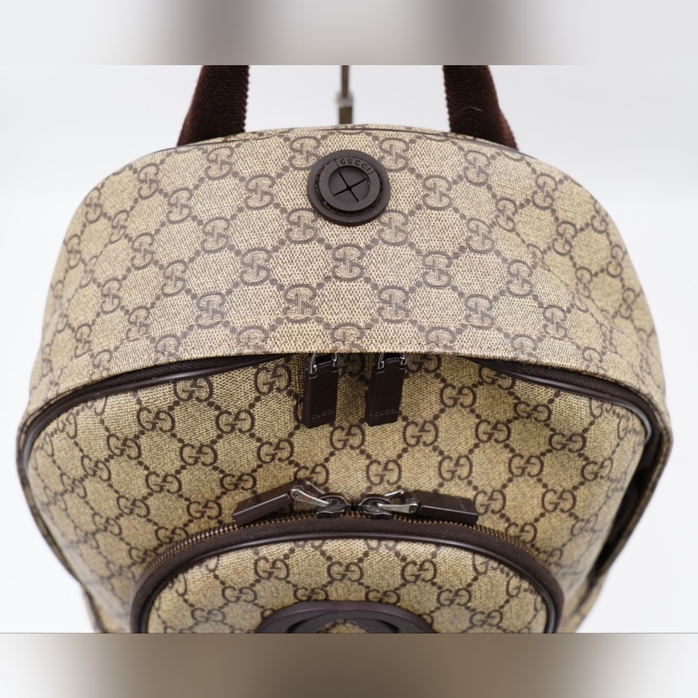 ❌️❌️SOLD ❌️❌️AV40❤️ GUCCI GG Plus Monogram Interlocking G Backpack - Picture 3 of 14